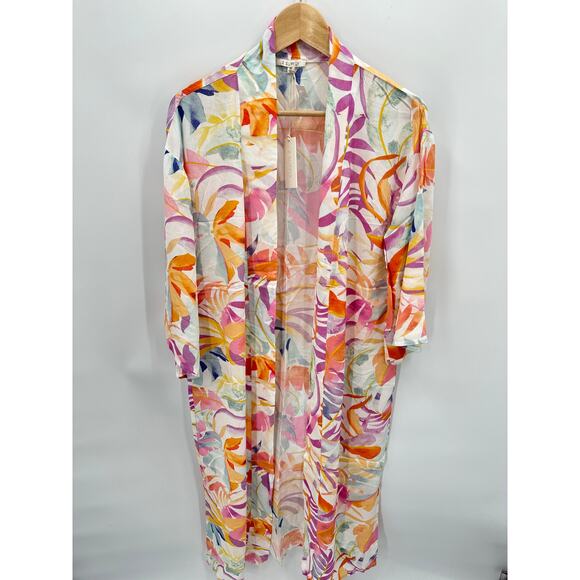 Z SUPPLY NWT Evereve Palm Multicolor Kimono Wrap // XS - Picture 5 of 14